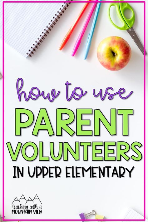 Are you wondering how to use parent volunteers in your classroom? This is your guide! The best ideas for volunteers in 3rd, 4th, and 5th grades. Parent Classroom Involvement, Classroom Parent, Classroom Volunteer, Building Rapport, Family Communication, Parent Volunteers, Special Education Elementary, Gifted And Talented, Third Grade Classroom