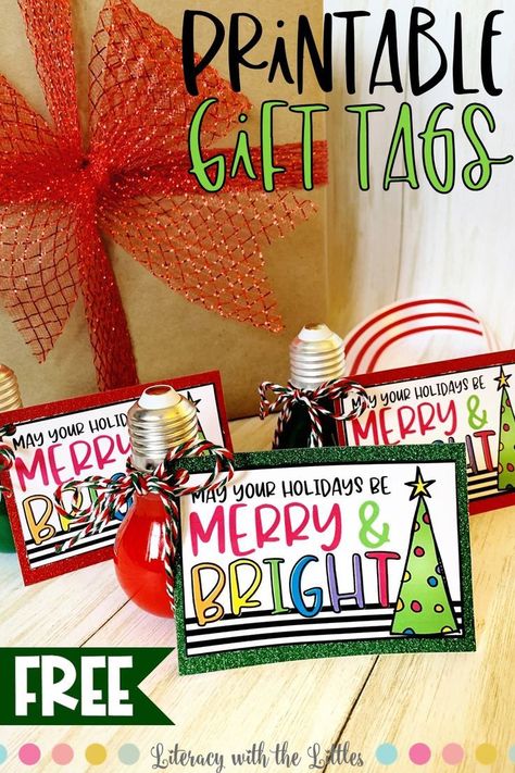 Free Holiday Gift Tags, Free Christmas Tags, Free Christmas Tags Printable, Student Gift Tags, Free Printable Christmas Gift Tags, Christmas Gift Tags Free, Holiday Gift Tags Printable, Students Christmas, Merry Christmas Gift Tags