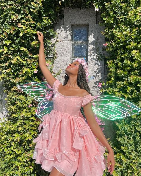 Fairy Costume Pink, Pink Fairy Costume, Rainbow Magic Fairies, Enchanted Butterfly, Garden Fairy Costume, Garden Angel, Butterfly Costume, Fairy Garden Party, Magic Fairy