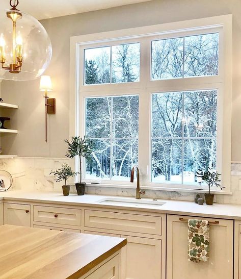 Farmhouse Kitchen Windows, Casement Windows Kitchen, Kitchen Windows Above Sink Ideas, Kitchen Windows Above Sink, Window Above Sink, Rustic Entry Doors, Above Kitchen Sink, Window Over Sink, Kitchen Sink Window