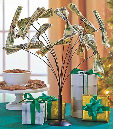 Amazon.com : Money Tree : Patio, Lawn & Garden Money Tree Gift, Gift Card Tree, Tree Centerpiece, Themed Decorations, Gift Holders, Home Garden Plants, Money Tree, Money Holders, Creative Display