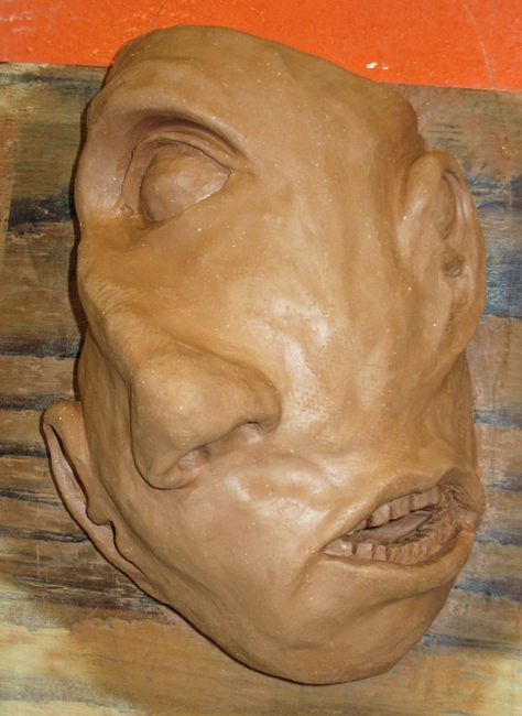 Art Projects: Sculpture, Distorted Face Ceramic Portrait Sculpture, Stretched Face Art, Twisted Faces Art, Body Distortion Art, Distorted Face Art, Distorted Sculptures, Face Distortion Art, Clay Art Face, Distorted Face