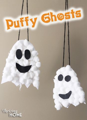 Halloween Crafts for Kids - The Idea Room Classroom Halloween Party, Bricolage Halloween, Halloween Infantil, Halloween Crafts Preschool, Ghost Crafts, Halloween Crafts For Toddlers, October Crafts, Halloween Arts And Crafts, Halloween Preschool