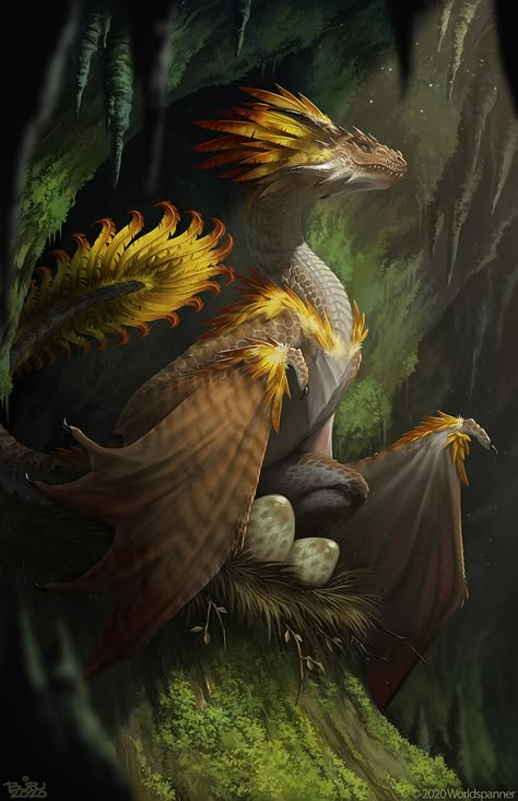 ArtStation - Golden Wyvern - Worldspanner, Brian Valeza Tiamat Dragon, Dragon Artwork Fantasy, Heroic Fantasy, Mythical Animal, Fantasy Beasts, Creature Drawings, Dragon Pictures, Fantasy Animals, Monster Concept Art