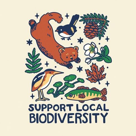 Biodiversity Drawing Ideas, Support Local Biodiversity, Sustainability Photography, Conservation Biology, Wildlife Biologist, Nature Wildlife, Animal Posters, Wildlife Conservation, Earth Science