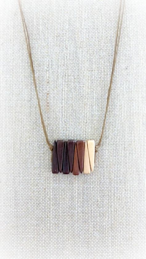 Wooden Jewelery, Wood Jewelery, Dark Mahogany, Boho Choker, Wooden Necklace, 5th Anniversary, Wood Necklace, Wood Jewelry, Wooden Pendant