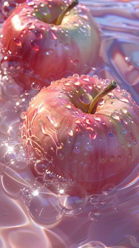 Fruits In Water Wallpaper, Fruit In Water Wallpaper, Fruit In Water Aesthetic, Fruit In Water, Water Wallpaper, Meditation Photos, Artsy Background, Jelly Wallpaper, Glittery Wallpaper