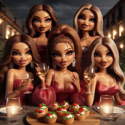 Happy National Best Friend day, Dollz! 🥹 You guys know how much I absolutely adore my friends, it’s no secret how much I love these girls. Through the good and the bad, I can’t count on much, but I can ALWAYS count on MY girls to come through 🫶🏻 Make sure you give them all a follow to fill your TL with sisterhood sorority vibes and, of course, the cutest artwork ever 👯‍♀️👯‍♀️👯‍♀️ Happy National Best Friend Day, Barbie Best Friends, Black Bratz, Friend Day, Cute Disney Characters, National Best Friend Day, Black Bratz Doll, Best Friend Day, Bratz Inspired Outfits