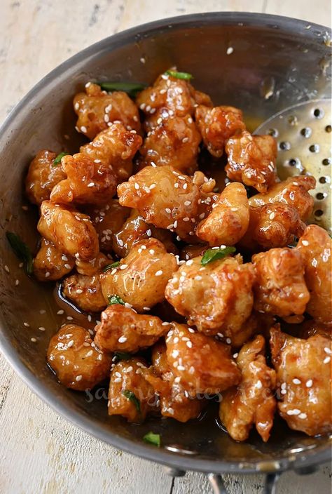 Honey Sauce Recipe, Chinese Honey Chicken, Crispy Honey Chicken, P F Chang, Honey Chicken Recipe, Step By Step Recipes, Best Freeze Dried Food, Chicken Lettuce Wraps Recipe, Indian Meals