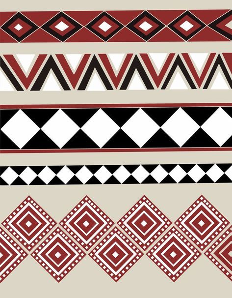 Geometric Border Design, Aztec Pattern Art, Arabian Pattern, Tribe Design, Landscape Architecture Diagram, Print Design Trends, Ethnic Pattern Design, Fabric Paint Diy, Design Pattern Art