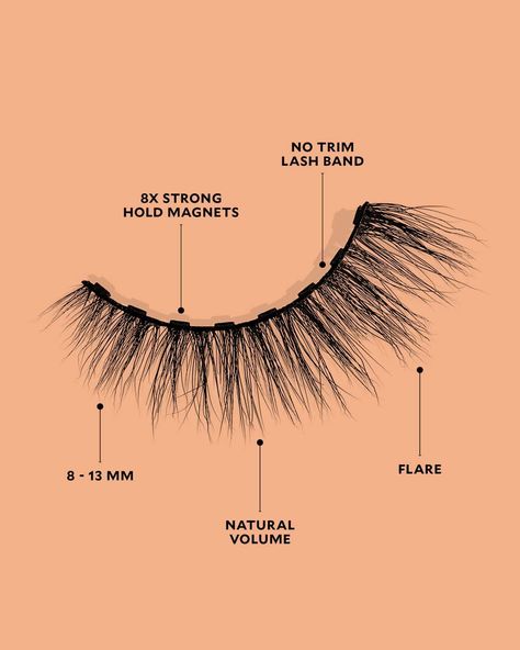 Applying lashes for the first time may be intimidating, but it doesn’t have to be. We simplified the steps with our signature Effortless ¾ length lash bands, meaning there is no need for measuring or trimming. Simply draw your eyeliner on as you normally would and drop the lash right on top. The magnets will snap directly onto the eyeliner without you having to do anything! 🤩 Best of all? No anchors necessary ⚓ Eyebrow Arching, Eye Shape Chart, Applying Lashes, Simply Draw, Lash Content, Soft Lashes, Shape Chart, Velour Lashes, Portfolio Shoot