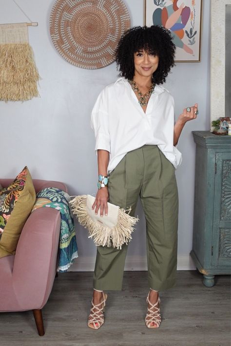 Avila Barrel-Leg Pant curated on LTK Tan Barrel Pants Outfit, Barrel Pants Outfit Summer, Khaki Barrel Pants Outfit, Barrel Pants Outfit Fall, Barrel Leg Pants Outfit, Barrel Pants Outfit, Barrel Pants, Style Icons Inspiration, Dress Over Pants