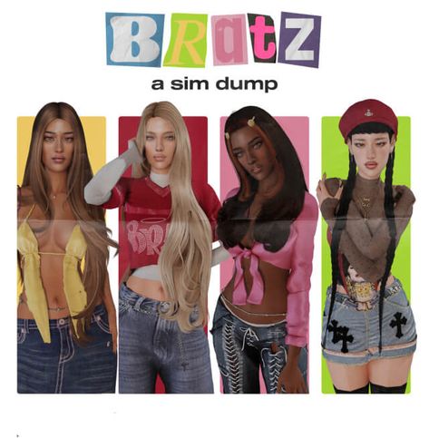 Sims 4 Cc Female Pjs, 2000 Sims 4 Cc, Sims 4 Cc 00s Clothes, Sims 4 Cc Clothes Y2k Hair, Sims 4 Cc Bratz Clothes, Sims Bratz, Sims 4 Cc Clothes 2000s, Sims 4 Cc Clothes Dump, Sims Cc Dump