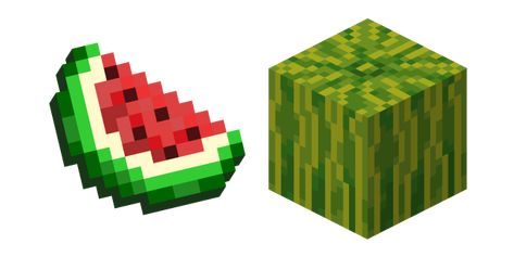 Watermelon, which in Minecraft game is simply called Melon, is now available to all lovers of delicious pixelated fruits in a juicy Minecraft custom cursor. Minecraft Watermelon, Minecraft Png, Custom Cursor, Minecraft Games, Chrome Web, Computer Room, Minecraft Ideas, 8 Bit, 3rd Birthday