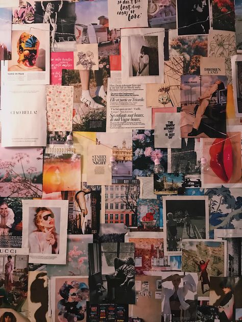 Wall Collage Aesthetic, Magazine Wall Art, Movie Bedroom, Backdrop Photoshoot, Photoshoot Backdrops, Party Background, Room Makeover Bedroom, Park Homes, Inspiration Wall