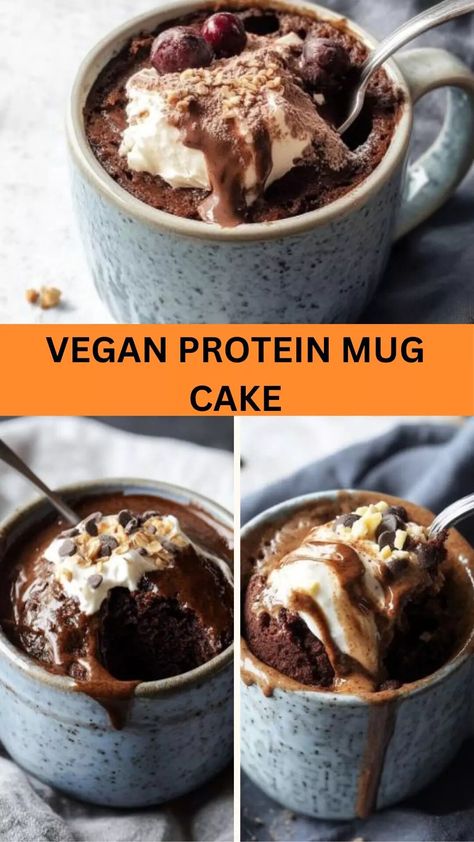 Vegan protein mug cake – Bite Blaze Quick Healthy Dessert, Vegan Mug Cake, Vegan Sweets Recipes, Protein Mug Cake, Vegan Mug Cakes, Protein Mug Cakes, Vanilla Mug Cakes, Plant Protein Powder, Mug Cake Microwave