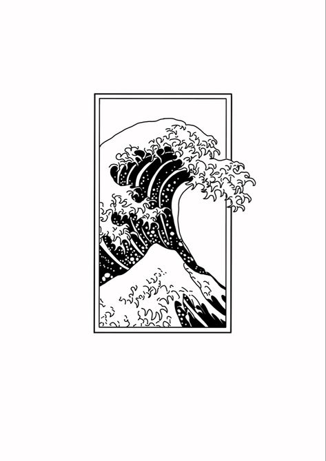 Wave Off Kanagawa Tattoo, Great Wave Off Kanagawa Tattoo, Kanagawa Tattoo, Tato Naruto, Japanese Wave Tattoos, Wave Tattoo Design, Coverup Tattoo, The Great Wave, Great Wave Off Kanagawa