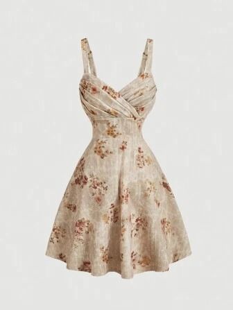 Free Returns ✓ Free Shipping✓. SHEIN MOD Vintage Floral Print Spaghetti Strap Swing Summer Dress,Bubble Skirt,Evening Dress,90s Fashion,Women Vintage Clothes,Tea Party Dress,Vintage Dress,Date Night Dress,Sleeveless Dress,Country Dress- Women Short Dresses at SHEIN. Country Dress, Dress Date, 90s Fashion Women, Dress Date Night, Date Night Dress, Mod Vintage, Tea Party Dress, Country Dresses, Bubble Skirt