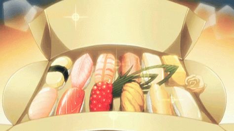 Anime Seafood, Sushi Gif, Manga Food, Anime Graphics, Anime Cake, Food Icon, Animal Food, On Hiatus, Food Painting