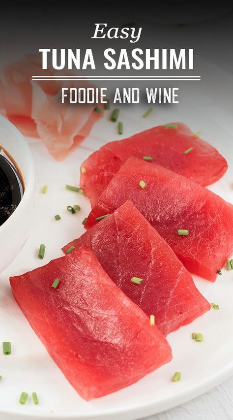 Bluefin Tuna Sushi Rolls, Tuna Sashimi Appetizer, Raw Tuna Recipes Sashimi, Tuna Shasimi, Sashimi Tuna Steak Recipe, Ahi Tuna Sashimi Recipe, Sashimi Tuna Recipe, Raw Tuna Recipes, Tuna Sushi Recipes