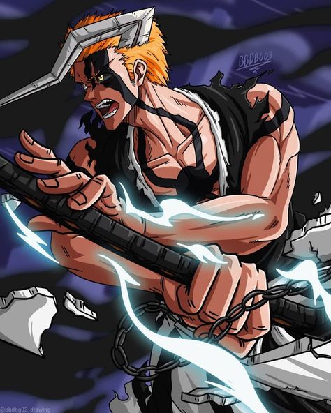 Renruki Fan Art, Ichigo True Bankai, Horn Of Salvation, Loc Art, Bleach Wallpaper, Ichigo Manga, Iron Man Photos, Kuchiki Byakuya, Ichigo Y Rukia