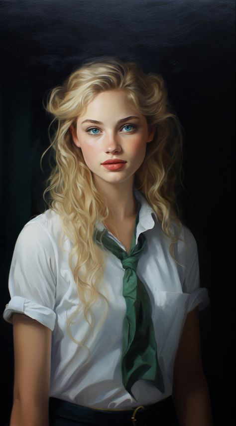 Female Character Inspiration, Blonde Women, Girls Characters, Malbec, Character Portraits, Book Characters, Blonde Girl, Blue Hair, Cut And Style