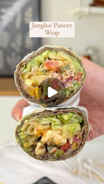 Guntas Sethi on Instagram: "✨Junglee Paneer Ragi Wrap✨ Episode 3 of #wrapitup If you’re looking for a high-protein, low-calorie and easy-to-cook wrap, you have to try this Junglee Paneer Ragi Wrap🫵🏽😋 The flavors of this wrap are spot on! The creaminess from the avocado, crunch from the veggies, and the lip-smacking filling with yogurt dressing make this recipe perfect🤤 Recipe: For the filling: -1 cup cubed panner -1 onion, finely chopped -1 cup bell peppers, finely chopped -1 tbsp salt -1 tbsp chilli flakes -1 tbsp Italian seasoning Heat a pan with some oil & sauté the veggies well with the spices! For the dressing: -1 cup Greek yogurt -2 tosp sriracha sauce -1 tbsp lemon juice -1 tbsp garlic, finely chopped -1 tsp salt -coriander, freshly chopped For Assembling: -Take a Easy Meals Lunch, Yogurt Dressing, Sriracha Sauce, Chilli Flakes, Bell Peppers, Sriracha, Italian Seasoning, Episode 3, Paneer