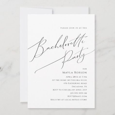 Whimsical Minimalist Script Bachelorette Party Inv Invitation #zazzle #weddinginvitations #birthdayinvitations #babyshowerinvitations #zazzleinvitations #monogram #businesscards #graduation #homedecor Beige Bachelorette Party, Minimalist Bachelorette Party, Desert Bachelorette Party, Boho Bachelorette Party, Whimsical Minimalist, Boho Bachelorette, Itinerary Invitation, Chic Typography, Bachelorette Itinerary