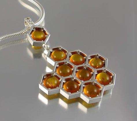 Honeycomb Jewelry Honeycomb Jewelry, Honeycomb Necklace, Yellow Quartz, Bee Jewelry, Amber Jewelry, Silver Pendants, Cute Jewelry, Honeycomb, Jewelry Inspiration