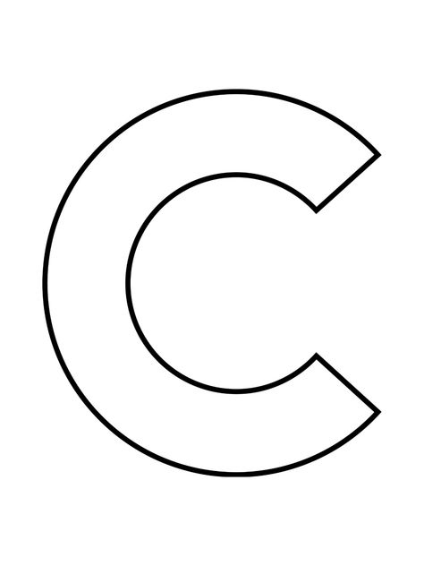 Printable Digital Download Letter C Great to use as a template, colouring Sheet, kids activity, wall art Your file will be available to download once payment is confirmed Ready to print as many times as you like Ladybug Room, Activity Wall, C Alphabet, Santa Cecilia, Tattoo Stencil Outline, Colouring Pics, Number Worksheets, Clipart Black And White, Letter Template