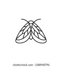 Tiny Moth Tattoo Simple, Moth Stick And Poke, Moth Embroidery Simple, Tiny Moth Tattoo, Moth Line Drawing, Moth Tattoo Simple, Moth Drawing Simple, Moth Doodle, Moth Vector