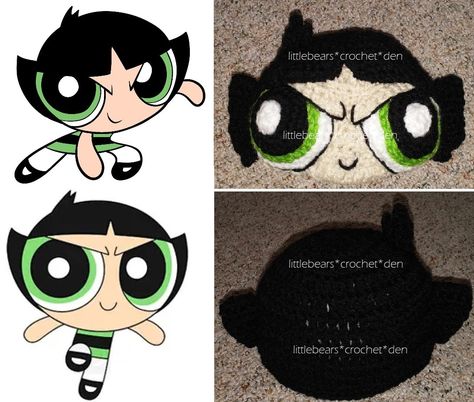 https://www.facebook.com/photo/?fbid=976724223494499&set=a.180703231954984 Powerpuff Girl, Crochet, Hats