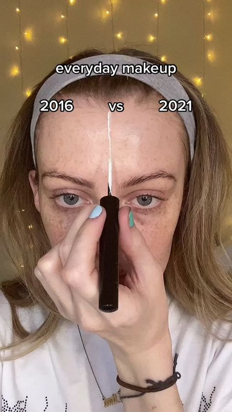 How I Did My Makeup In 2016 Vs 2021, Different Types Of Makeup Looks Name, Face Changing Makeup, Doing My Sisters Makeup, Pre Shower Makeup Ideas Funny, Makeup Challenge Ideas Fun, Makeup Then Vs Now, People Doing Makeup, Do My Makeup With Me