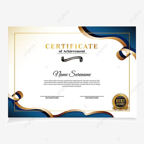 Certificate Template Ribbon Style Effect Music Certificates Templates Free, Certificate Layout, Certificate Maker, Certificate Of Achievement Template, Effect Template, Ribbon Style, Certificate Design Template, Awards Certificates Template, Certificate Frames