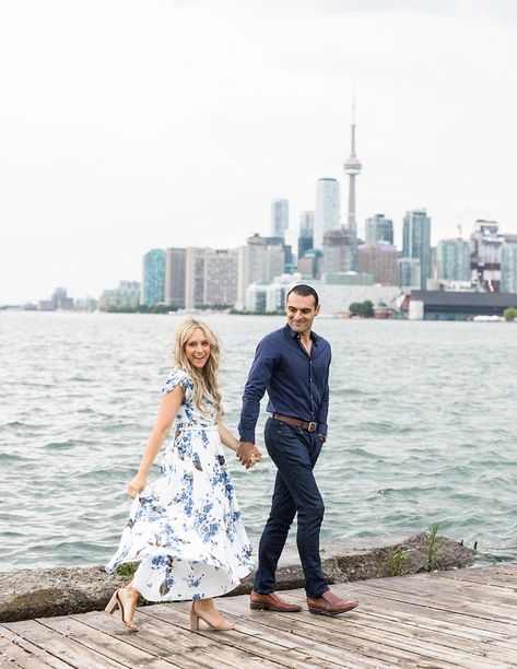 Polson Pier Engagement, Polson Pier Toronto, Engagement Photos Toronto, Pier Engagement Photos, Toronto Engagement Photos, Downtown Couple, Travel Toronto, Photoshoot Dresses, Engagement Photos Nyc