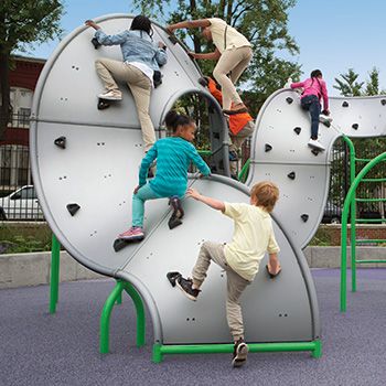 Commercial Playground Climbers | Landscape Structures Inc. Playground Climber, Playground Landscaping, Play Area Backyard, Commercial Playground Equipment, Increase Heart Rate, Landscape Structure, Monkey Bars, Playground Design, Playground Equipment