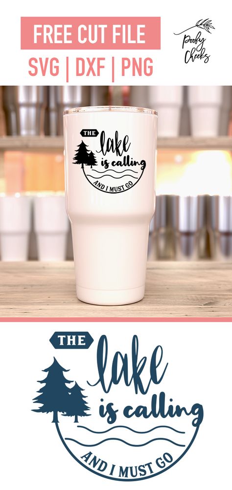 Cricut Boat Projects, Cricut Lake Projects, Lake Crafts, Lake Svg, Camping Svg, Lake Quotes, Expressions Vinyl, Cricut Svg Files Free, Animated Gifs