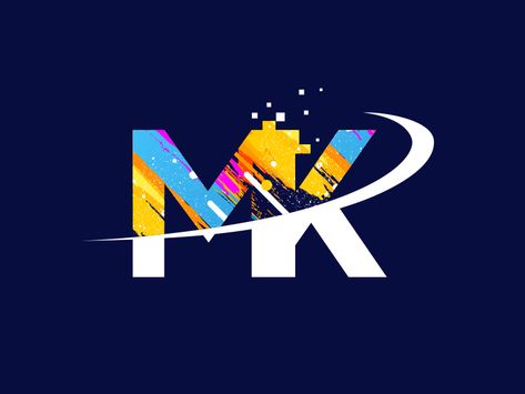 MK Logo Concept by Tauhid Hasan ✪ Mk Logo Design, Promise Day Images, Bike Rider Photography, Logo Mk, Architecture Drawing Presentation, Dribbble Design, Alphabet Images, Blur Background In Photoshop, Tshirt Printing Design