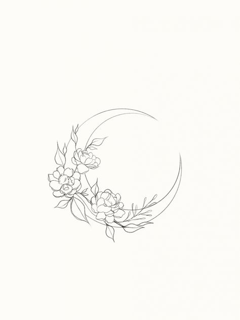 Looking for a floral sun drawing/sketch counterpart to the moon in the picture #tattoosforwomen #tattooideas Acab Tattoo, Bodysuit Tattoos, Flower Tat, Tattoo Moon, Couple Drawing, Flower Drawings, Drawing Eyes, Drawing Faces, Aesthetic Tattoo