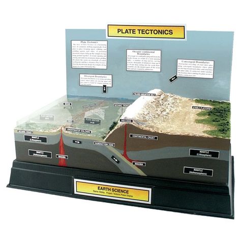 Plate Boundaries Project, Tectonic Plates Project, High School Earth Science, Geography Project, School Display, Plate Boundaries, Science Models, Tectonic Plates, School Displays