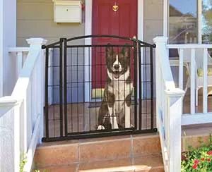 Outdoor Pet Gate, Dog Gates, Porch Stairs, Pet Door, Dog Gate, Small Doors, Pet Gate, Cat Harness, Dog Door