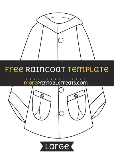 Free Raincoat Template - Large Rain Crafts, Academic Poster, Seasons Preschool, Couples Therapy Worksheets, Kindergarten Coloring Pages, Spring Preschool, Fractions Worksheets, Raincoat Kids, Computer Paper