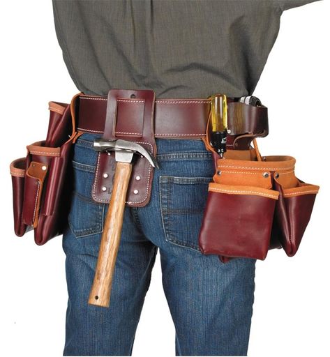 Occidental Leather Pro Framer Set - Lee Valley Tools Occidental Leather, Hammer Holder, Leather Tool Belt, Tool Belts, Work Belt, Lee Valley, Tool Belt, Belt Design, Tool Bag