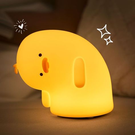 Squishy Lamp, Duck Light, Toddler Night Light, Night Lamp For Bedroom, Lamp Cute, Cute Night Lights, Duck Gifts, Bed Lamp, Nursery Night Light