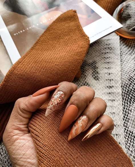 Spice Nails, Pumpkin Spice Nails, Pumpkin Nails, Fall Nail Art Designs, Pumpkin Spice And Everything Nice, October Nails, Fall Acrylic Nails, Nice Nails, Thanksgiving Nails