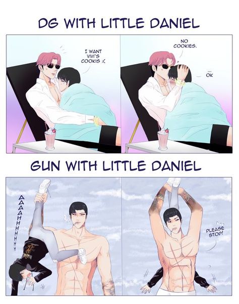 Lookism fanart DG Daniel Park Gun meme co-parenting Lookism Comic, Looksim Meme, Daniel Park, Friends Sketch, Black Butler Characters, Lookism Webtoon, Cartoon Books, Avatar Movie, Anime Artwork Wallpaper