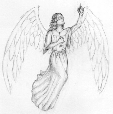 Drawings Of Angels, Angel Drawing Easy, Angel Drawings, Tumblr Drawings, Drawing Lesson, Angel Drawing, Blue Angel, Blossoms Art, Small Drawings