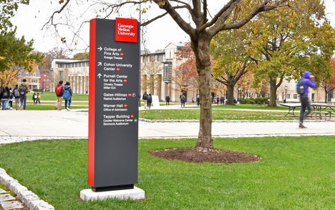 APCO Signs: Education, College, University Sign Projects College Signage Design, School Wayfinding Design, Wake Tech Community College, University Signage, University Wayfinding, Floor Directory Signage, Southwestern University, Building Directory Signage, Pylon Sign