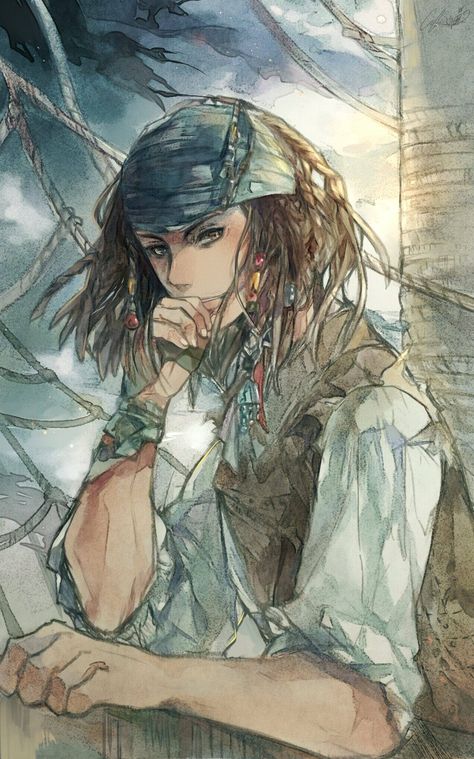 young Jack Sparrow fanart Jack Sparrow Drawing, Captian Jack Sparrow, Male Pirate, Female Pirates, Polaris Marvel, Pirate Of The Caribbean, Anime Pirate, Movies Fanart, Sparrow Art