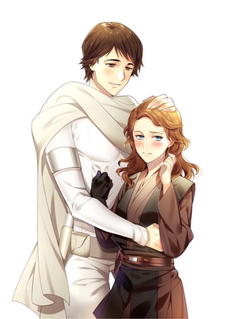 Star Wars - Anakin Skywalker x Padmé Amidala - Anidala Padme Fanart, Anakin X Padme, Anakin Padme, Padmé Amidala, Star Wars Painting, Star Wars Background, Star Wars Quotes, Star Wars Anakin, Star Wars Facts